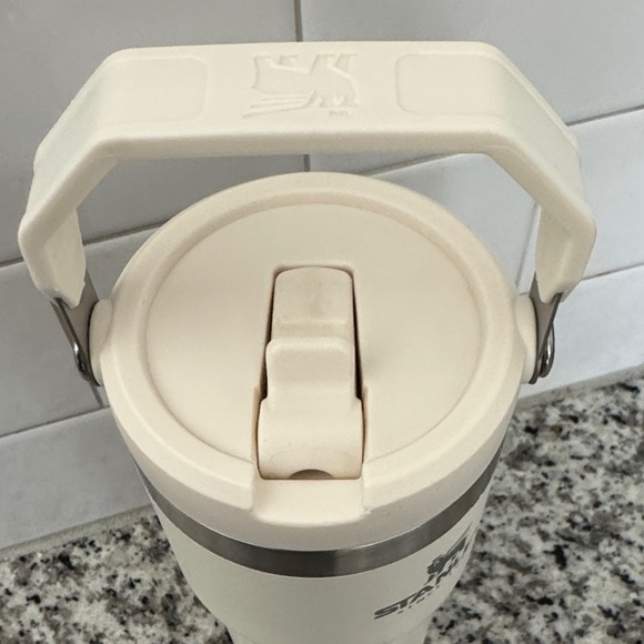 Stanley Off-White Travel Mug with Handle - Picture 2 of 2